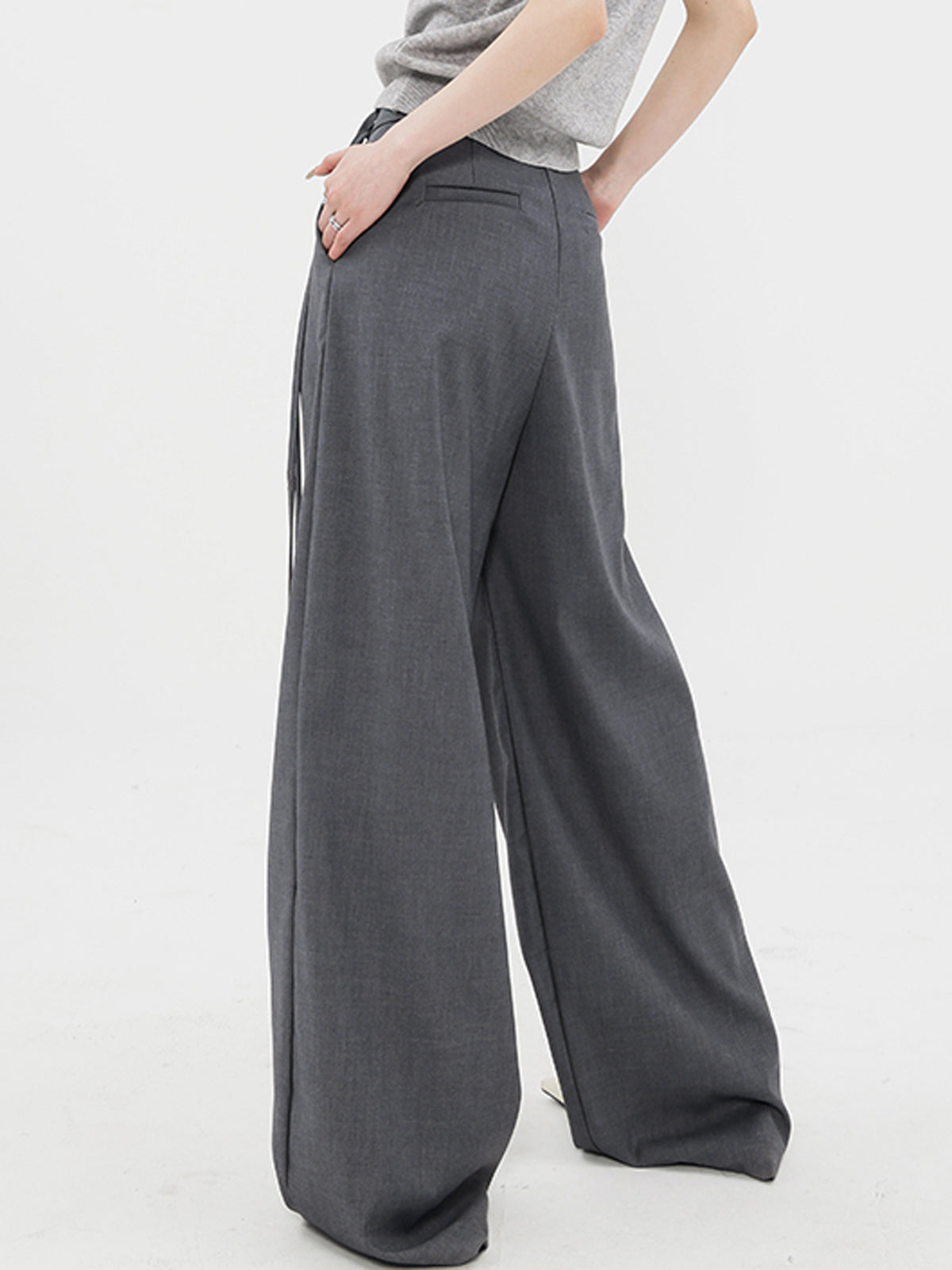 Tied Oversized Wide Leg Pants