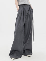 Tied Oversized Wide Leg Pants