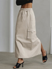 Cloud 9 Cotton Cargo Maxi Skirt