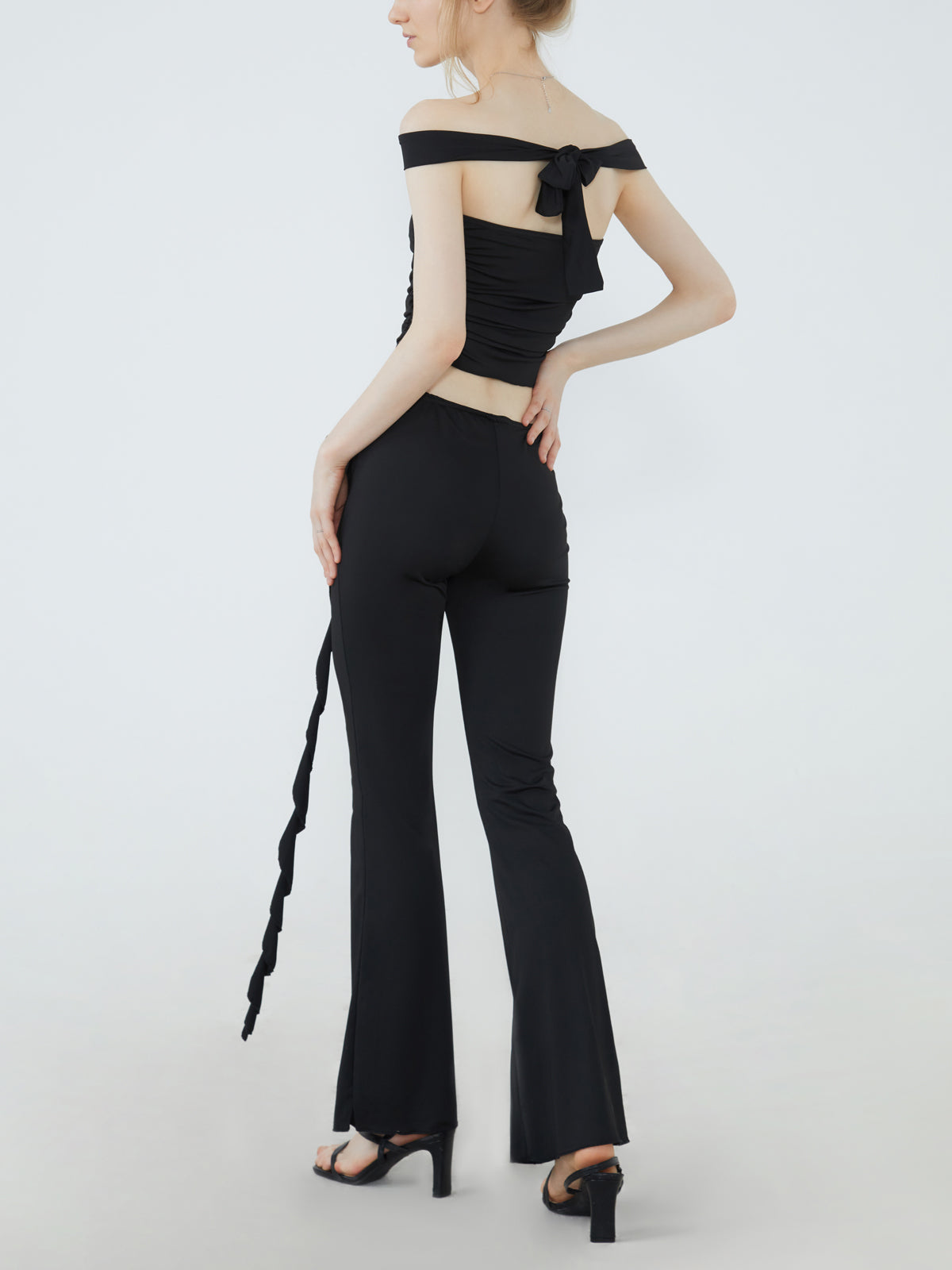 Rosette Two Piece Pants Set