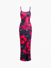 Poppy Floral Bodycon Long Dress