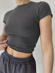 Everyday Crew Neck Crop Top