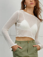 Cover Up Lettuce Crop Top