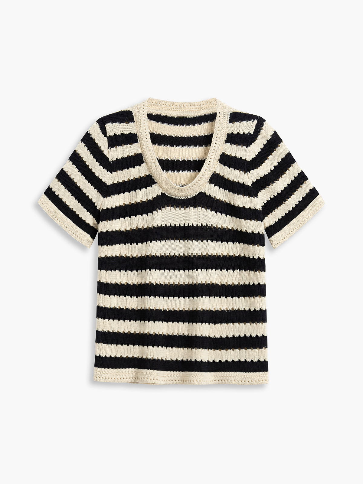 Stripe Crochet Shirt