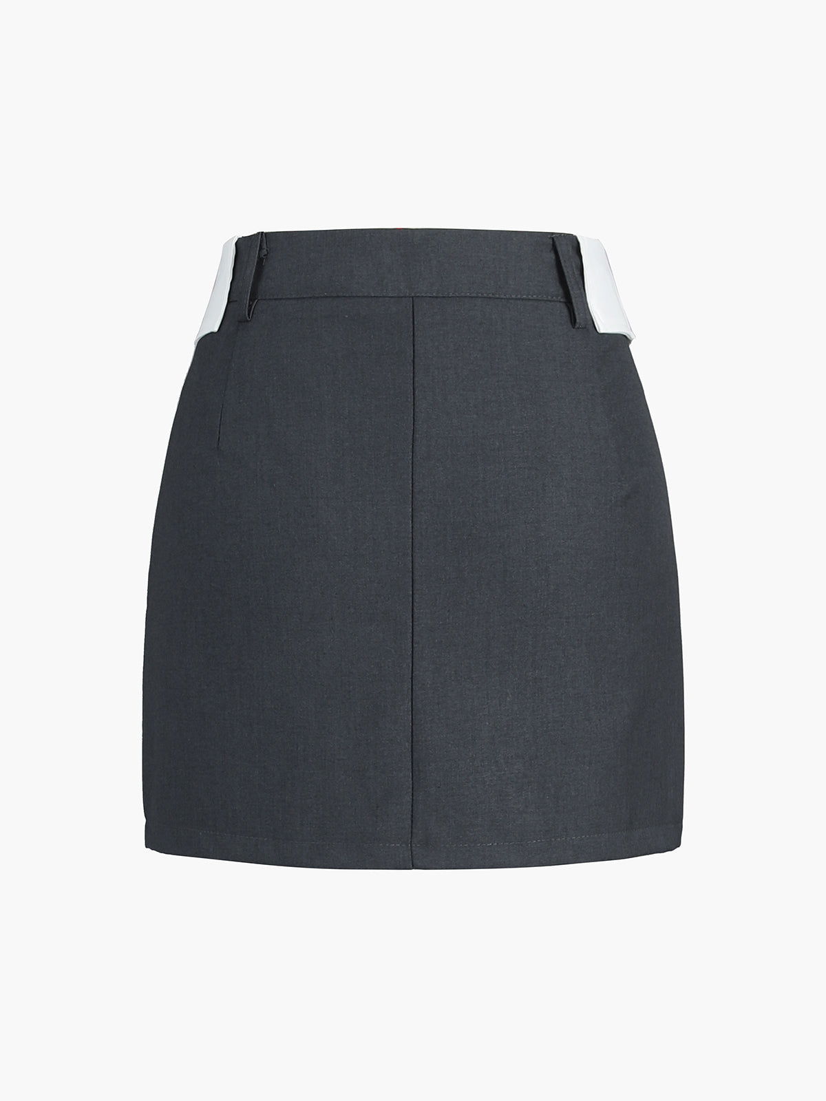 Fold Over Buttoned Skirt