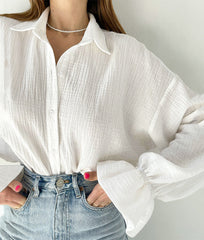 Plisse Oversized Shirt