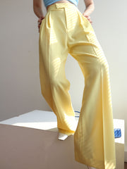 Sunny Day Pleat Wide Leg Pants