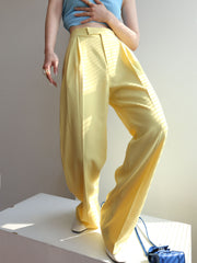 Sunny Day Pleat Wide Leg Pants