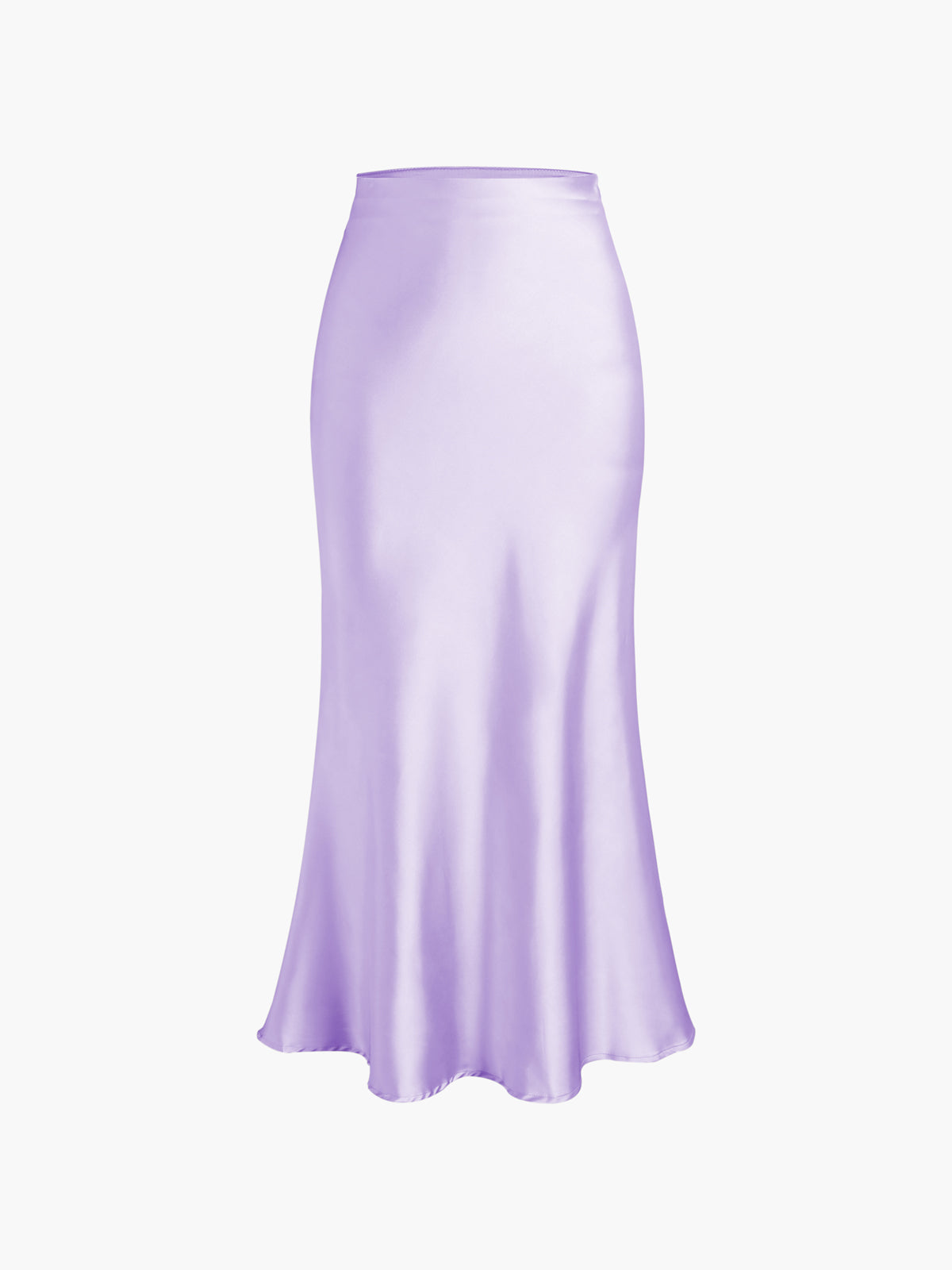 Satin Flowy Maxi Skirt