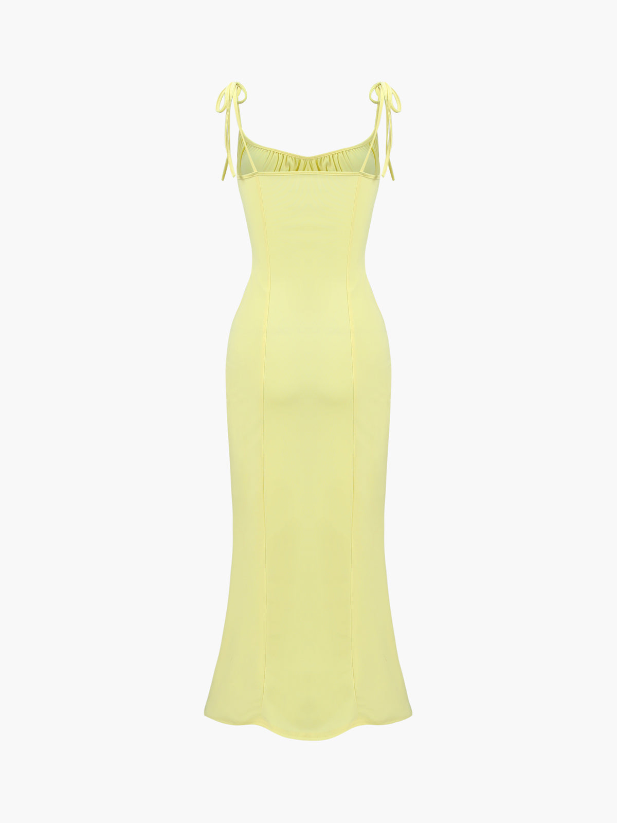 Sunny Days Mesh Tie Strap Midi Dress