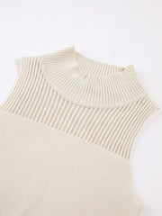 Mock Neck Rib Crop Top