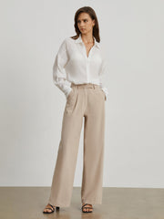 Evia Cotton Wide Leg Pants