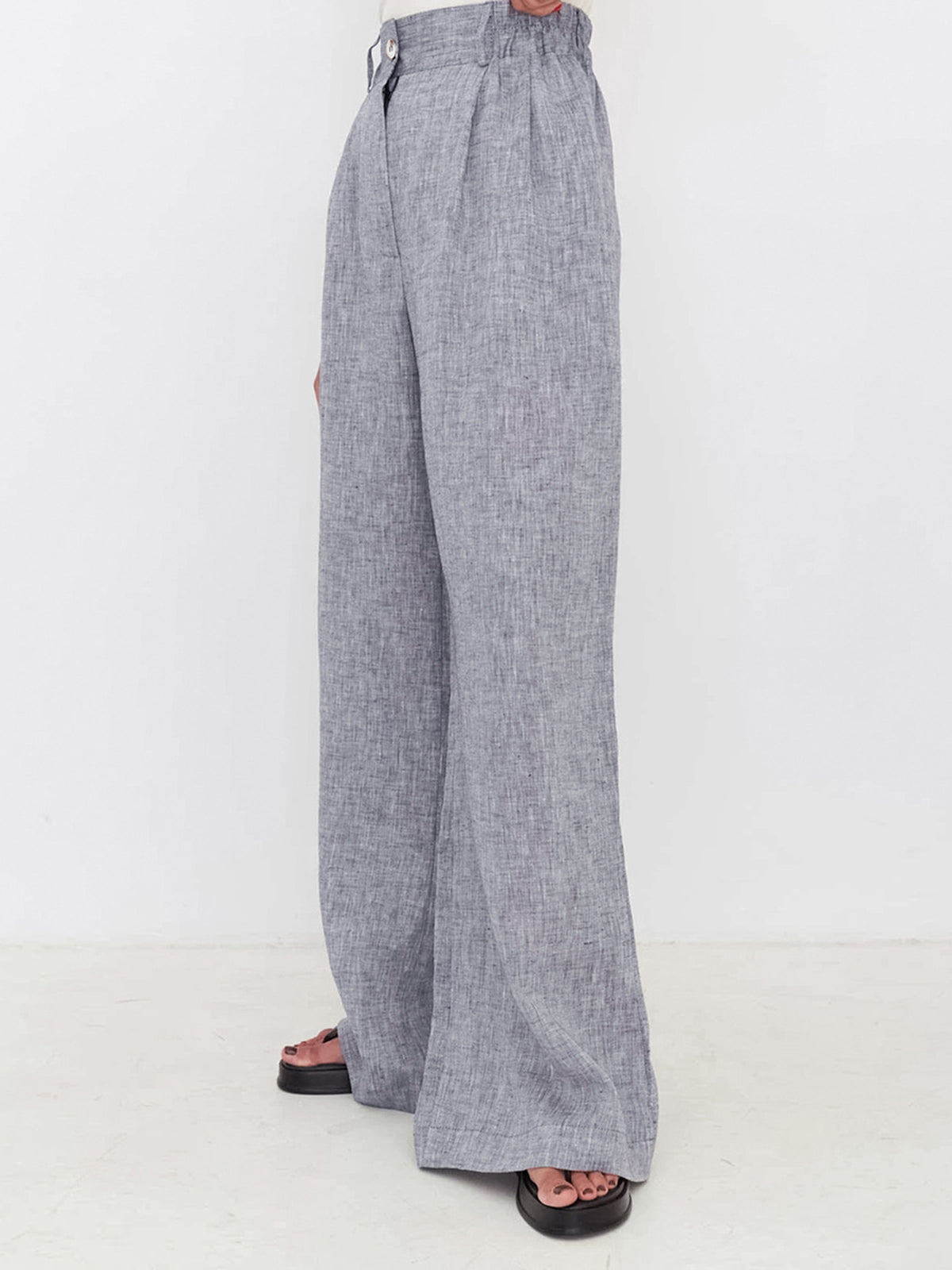 Georgia Buttoned Wide Leg Pants