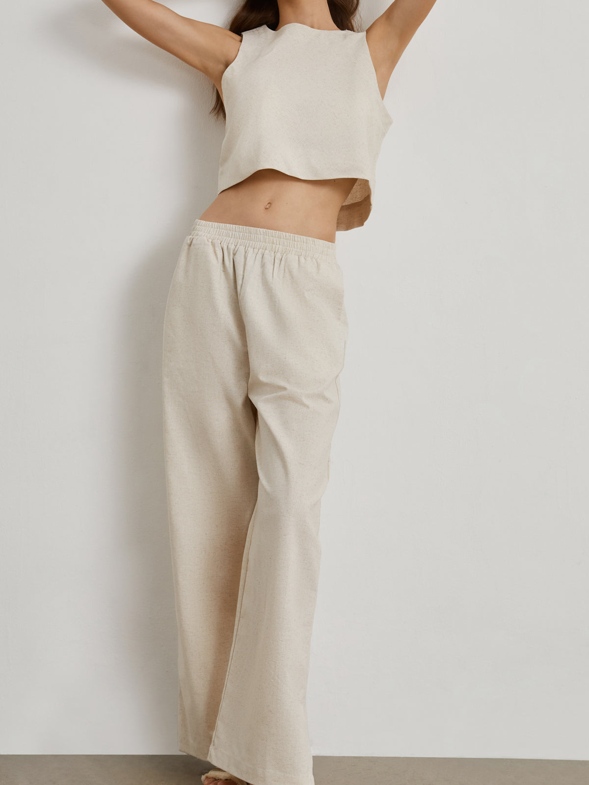 Catalina Cotton Linen Two Piece Pants Set