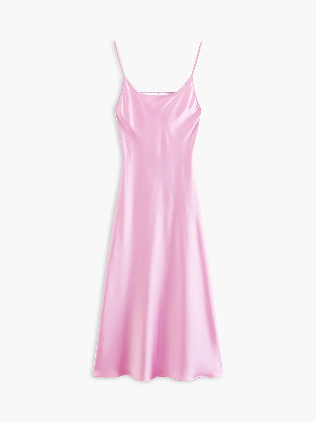 Eillynn Satin Open Back Long Dress