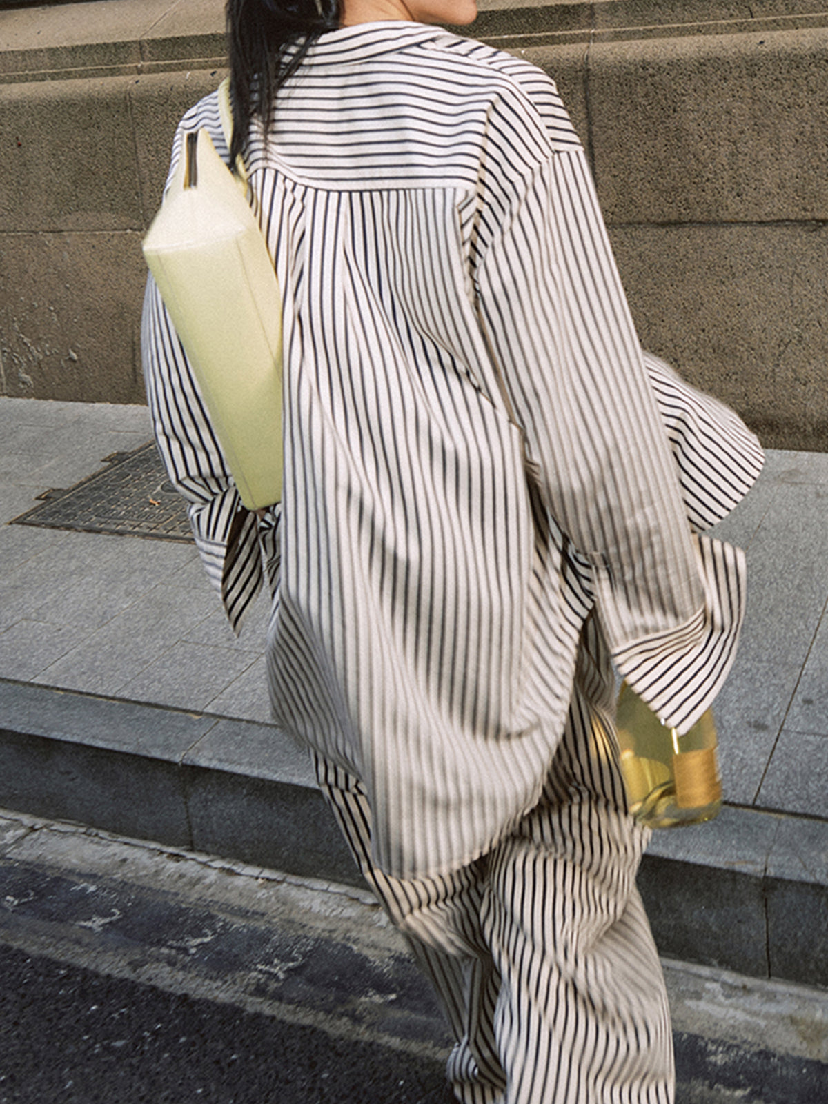 Pinstripe Oversized Shirt