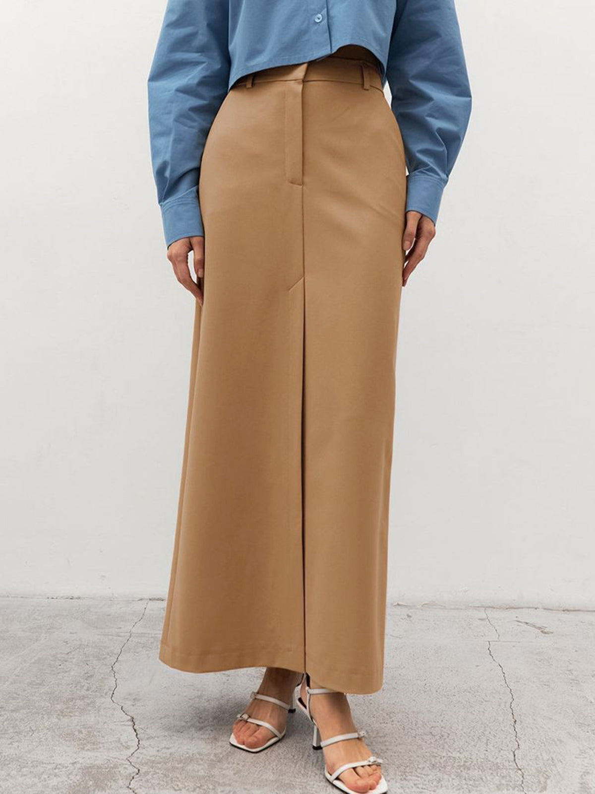 Solid Maxi Skirt