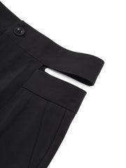 Waist Cutout Straight Leg Pants