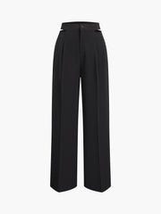 Waist Cutout Straight Leg Pants