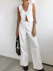 Levanzo Cotton Linen Two Piece Pants Set