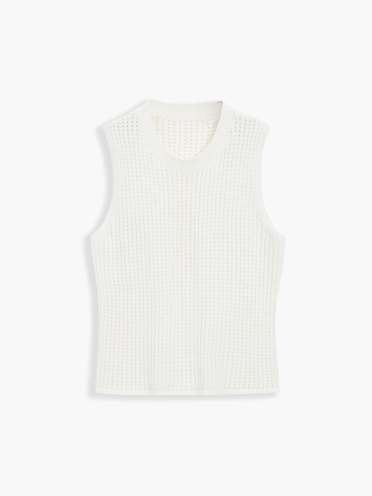 Eyelet Knit Tank Top