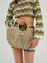 Coastal Breeze Braided Beach Bag