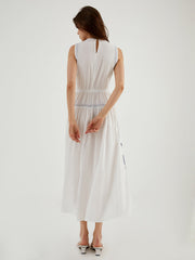 Italian Coast Embroidered Long Dress