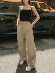 Street Drawstring Cargo Pants