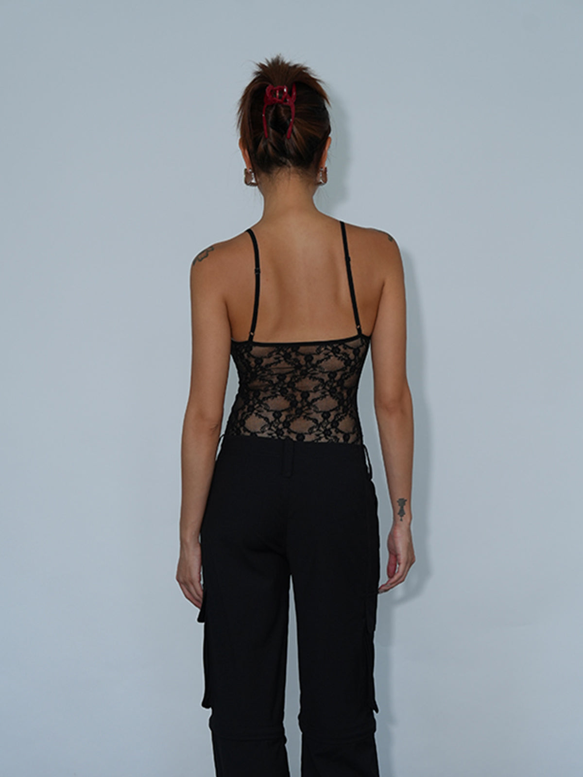 Floral Lace Cup Detail Bodysuit