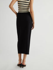 Pockets Slit Maxi Skirt