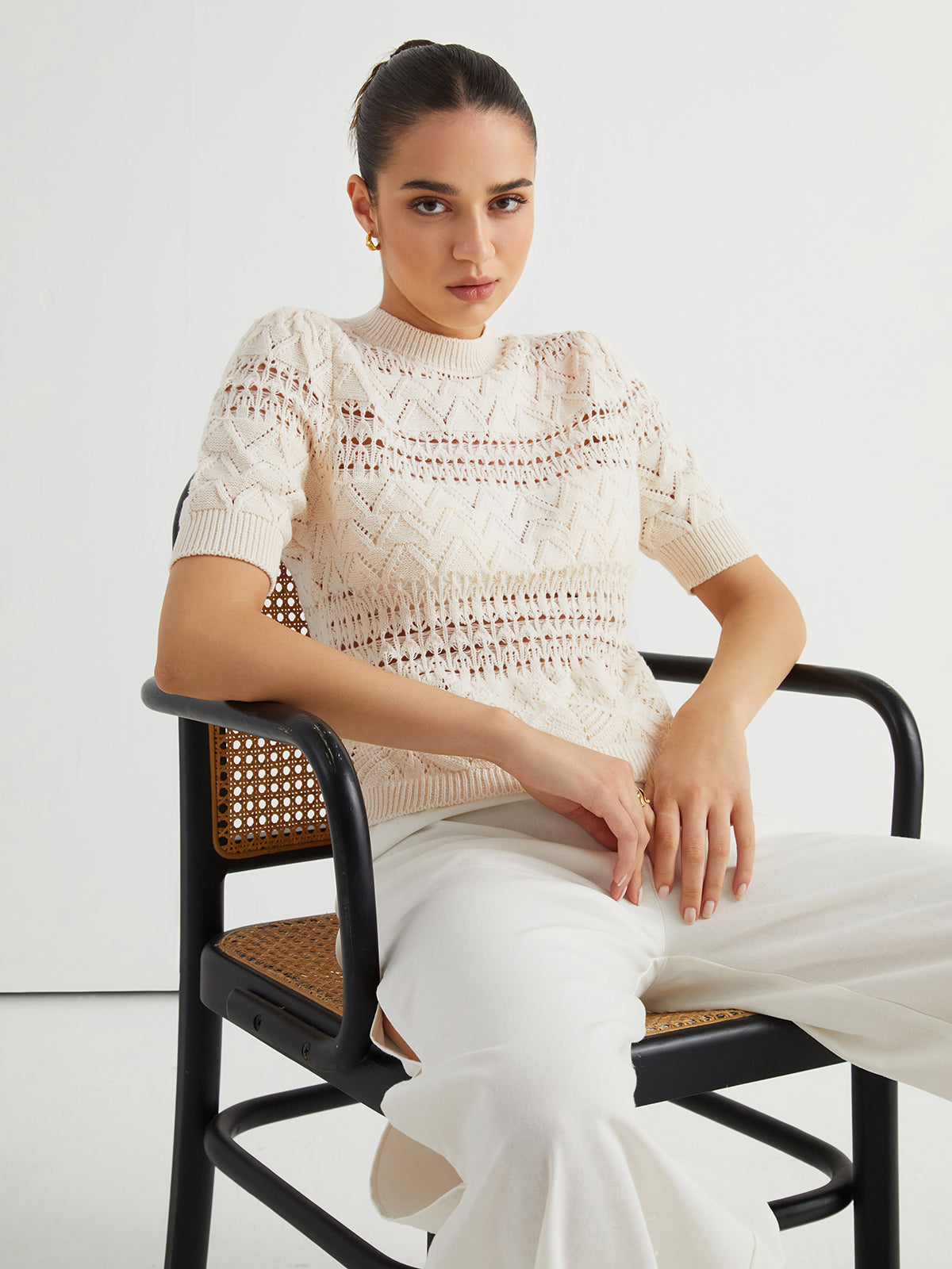 Classic Cable Knit Top