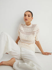 Classic Cable Knit Top