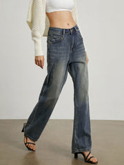 Minimalist Cotton Wide Leg Jeans