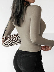 Essential Rib Long Sleeve Top