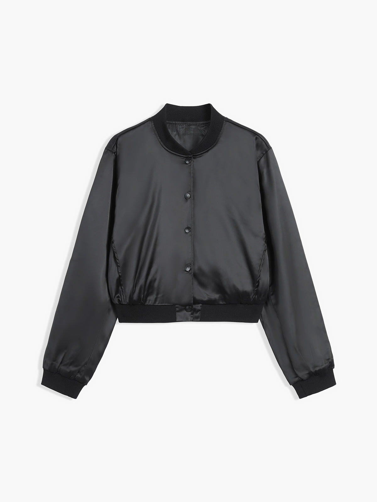 Utility Satin Bomber Jacket