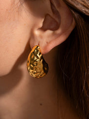 Textured Teardrop Earrings