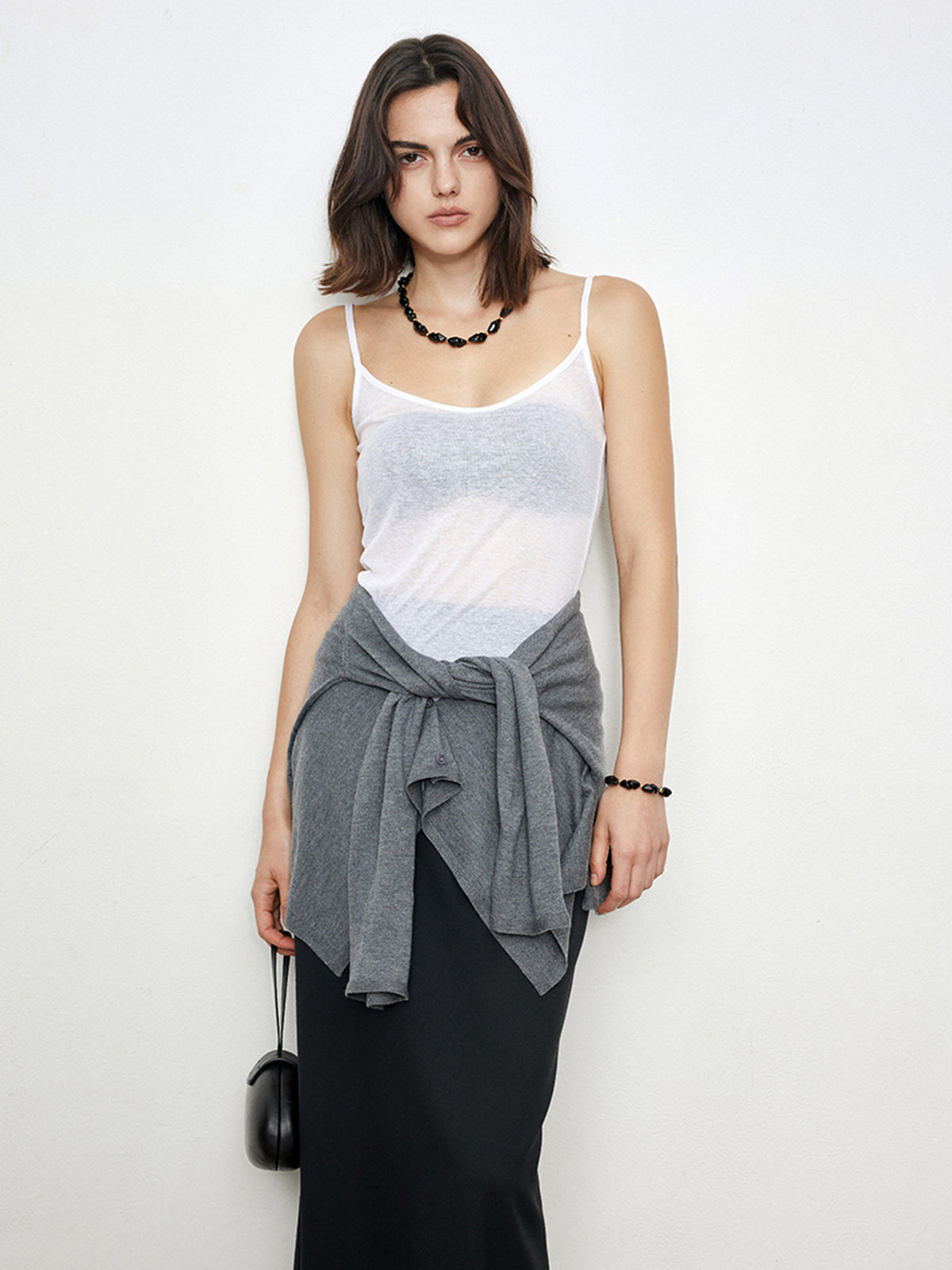 Basic Semi-sheer Cami Top