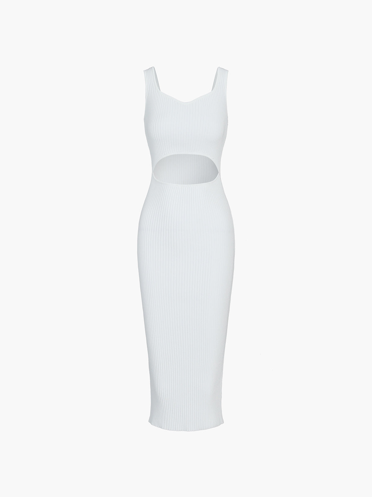 Sacred Dream Bodycon Cutout Rib Midi Dress