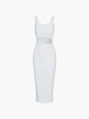 Sacred Dream Bodycon Cutout Rib Midi Dress