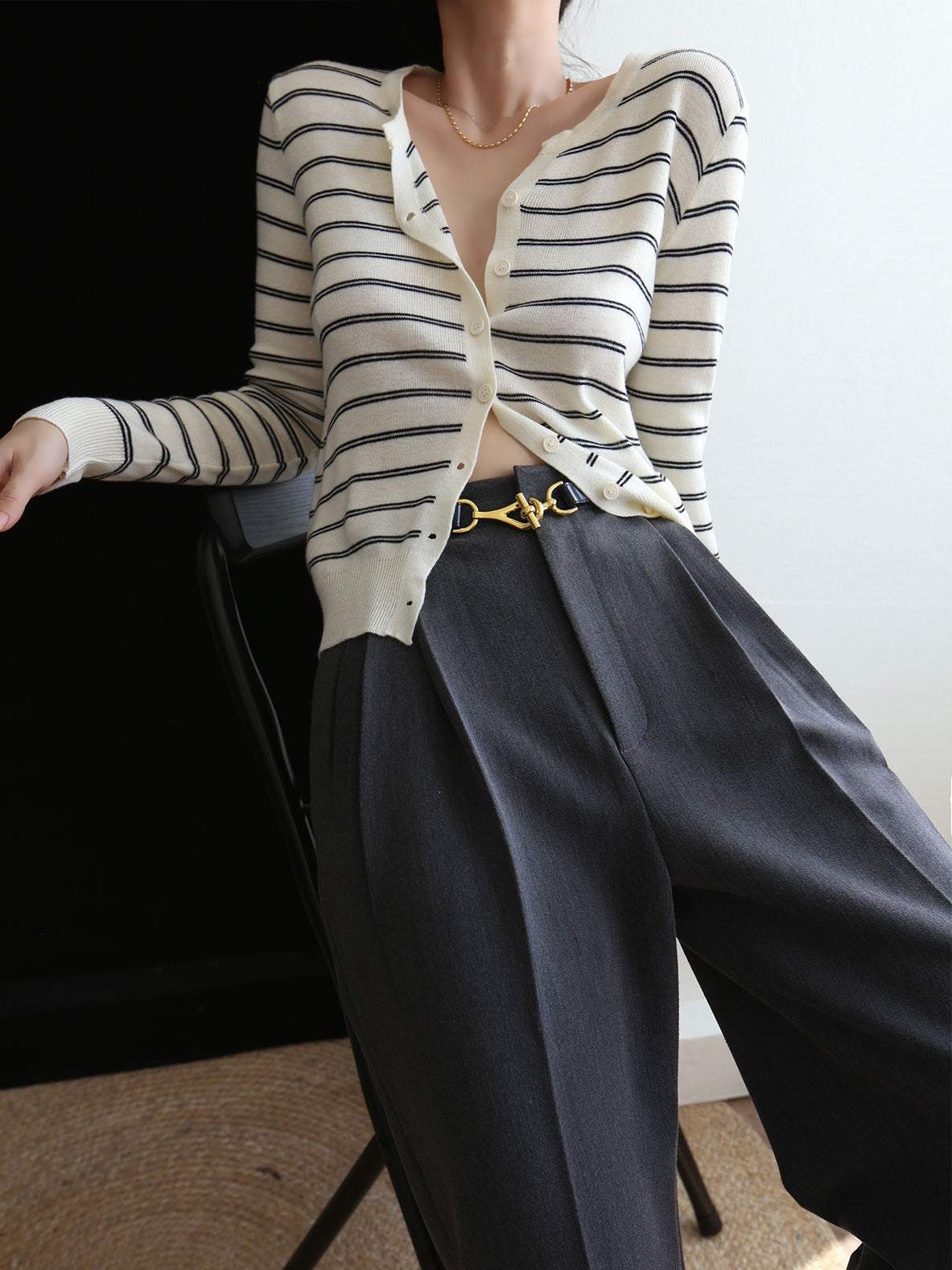 Timeless Stripe Cardigan