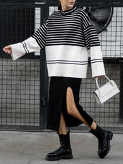 Leisure Two Tone Stripe Sweater