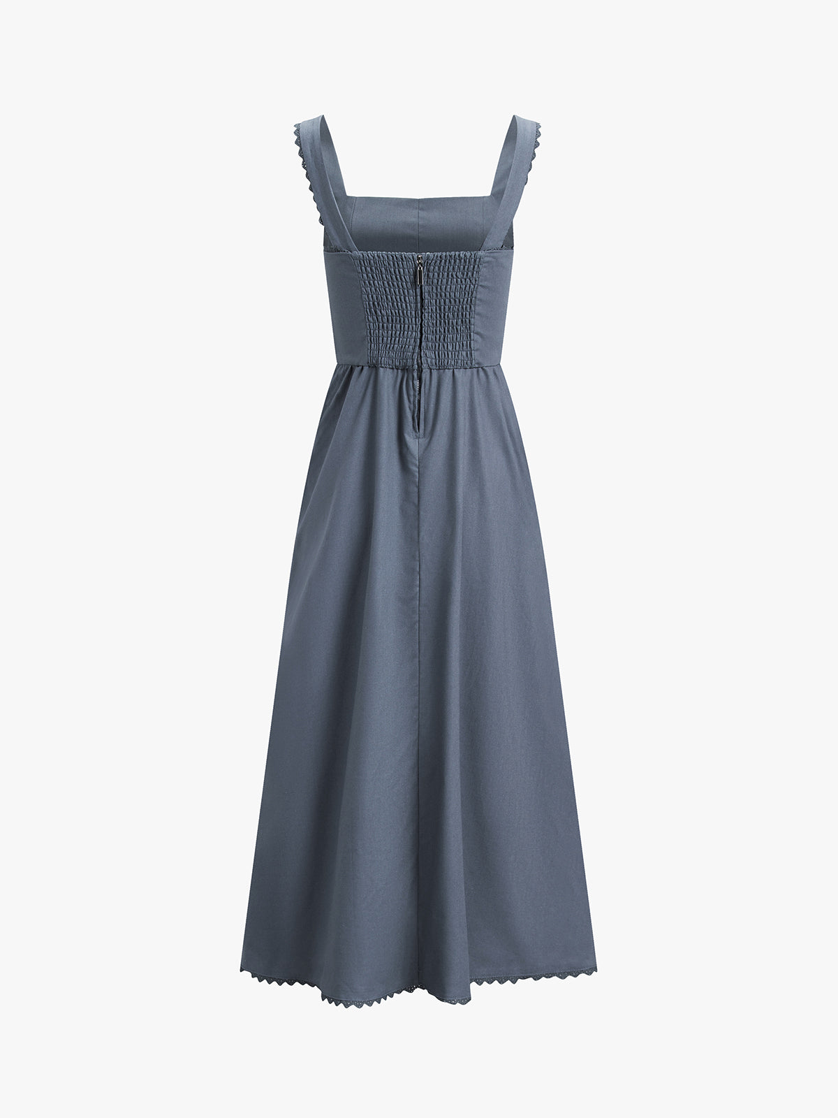 Zippered Linen Tank Midi Dress