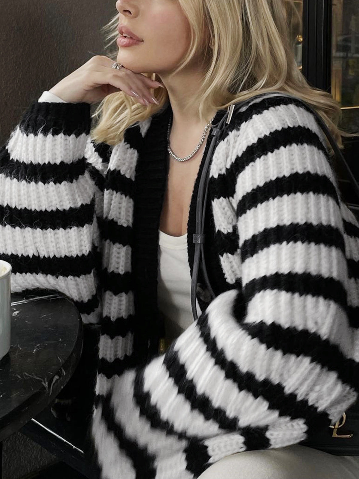 Parisian Stripe Cardigan