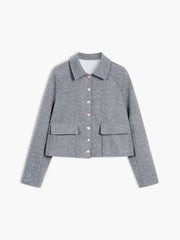 Effortless Textured Weave Blazer