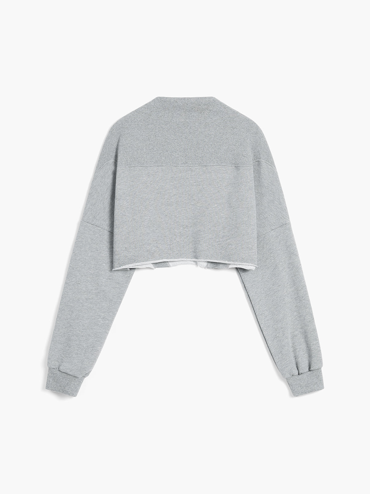 Utility Zippered Crop Sweatshirt