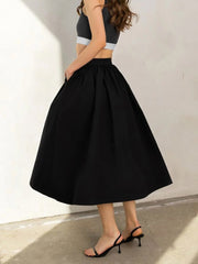 Effortless A-line Pocket Maxi Skirt