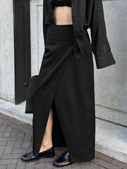 Asymmetric Layer Maxi Skirt