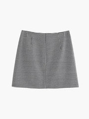 Houndstooth Mini Skirt