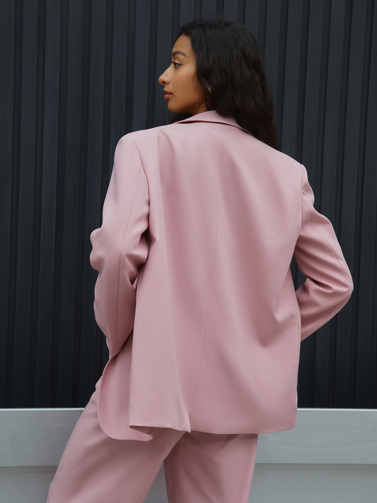 Rosy Glow Structured Blazer