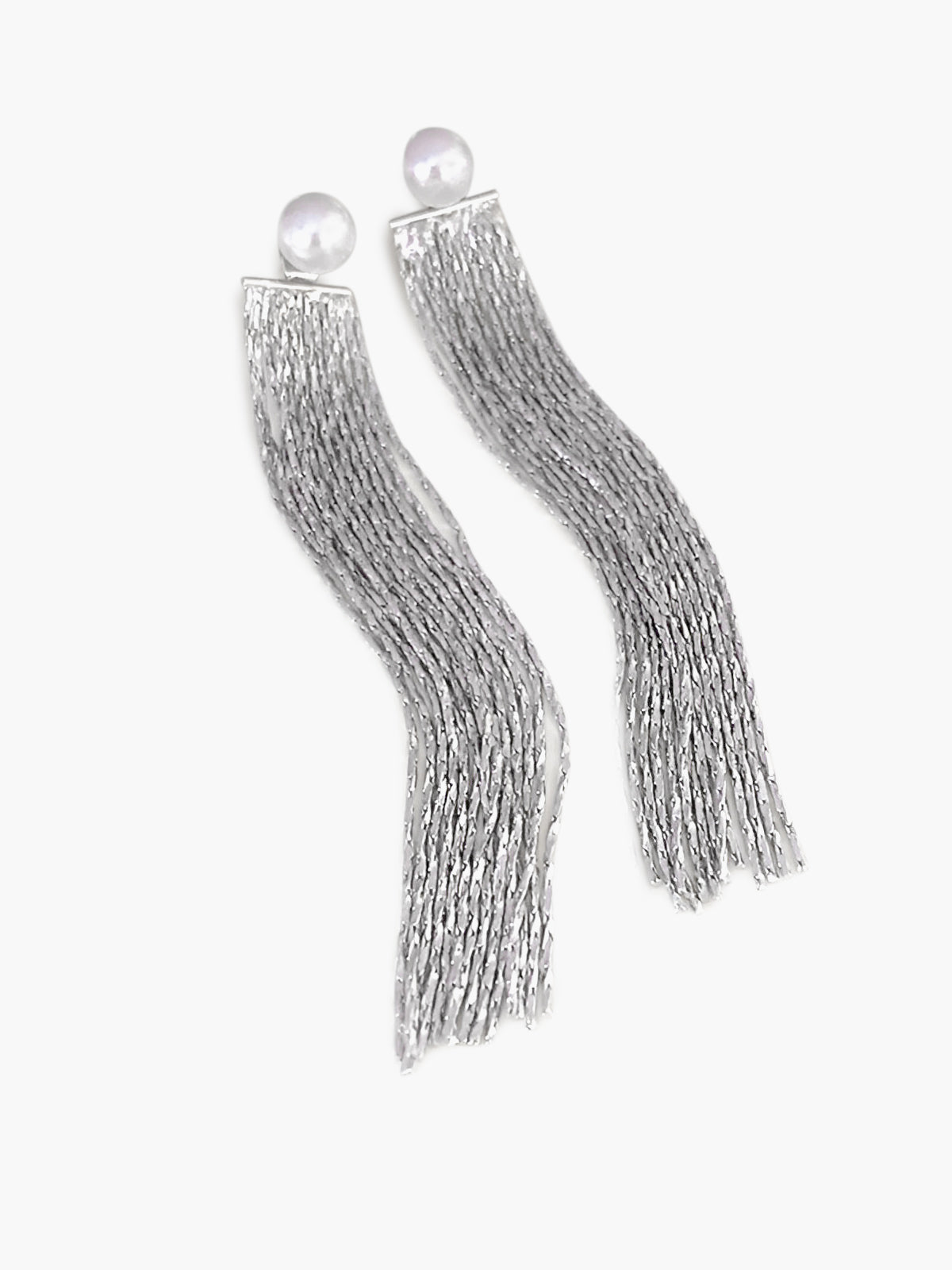 Pearls Tassel Earrings